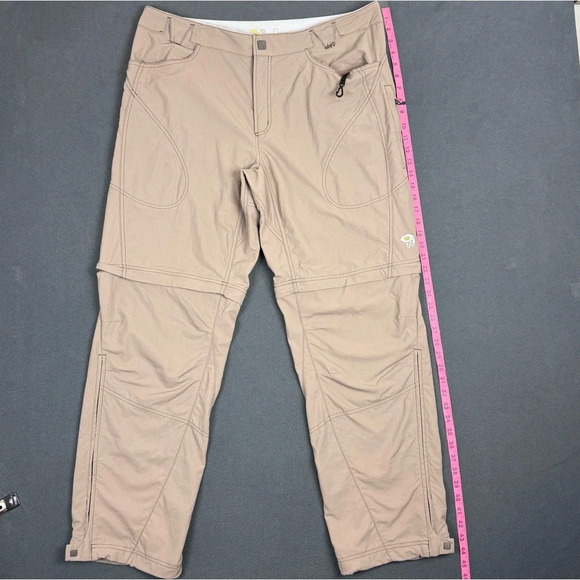 Mountain Hardwear Mens Size XL Nylon Convertible Hiking Outdoor Pants Beige - Picture 8 of 15